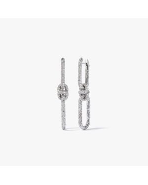 Annoushka Knuckle Dust Double Hoop Earrings - White