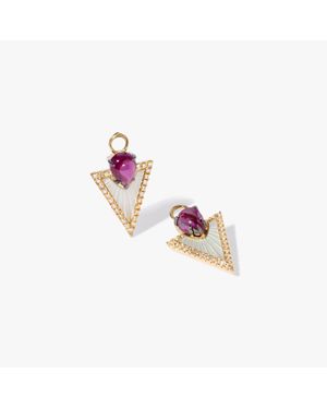 Annoushka Flight Arrow Earring Drops - Pink