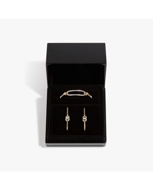 Annoushka Knuckle Dust Diamond Bangle & Earrings Gift Set - Black