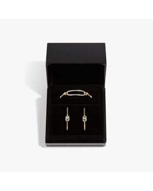 Annoushka Knuckle Dust Diamond Bangle & Earrings Gift Set - Black