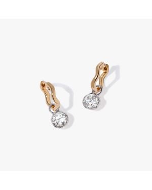 Annoushka Whoopsie Daisy Small Hoop 0.50K Diamond Earrings - Metallic