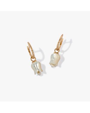 Annoushka Tulips Diamond Earrings - Metallic