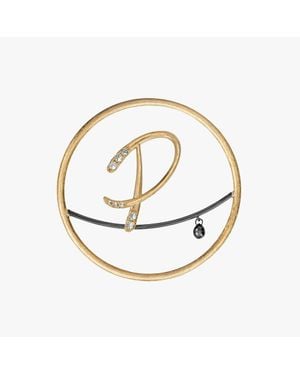 Annoushka Hoopla 18Ct Diamond P Pendant Drop - Metallic