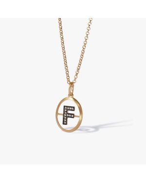 Annoushka Initial F Necklace - Metallic