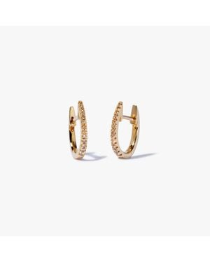 Annoushka Eclipse Fine Hoop Earrings - Metallic