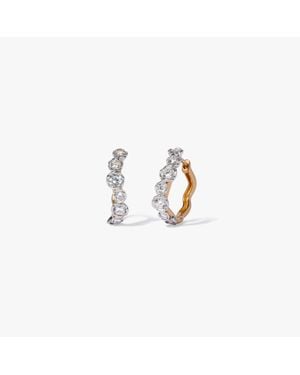 Annoushka Whoopsie Daisy Diamond Hoop Earrings - White
