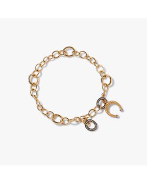Annoushka 18ct Yellow Gold Diamond Charm Bracelet - Metallic