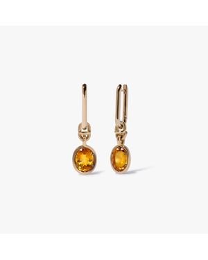 Annoushka Knuckle Citrine Earrings - Metallic