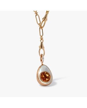 Annoushka Golden Egg Locket Necklace - Metallic
