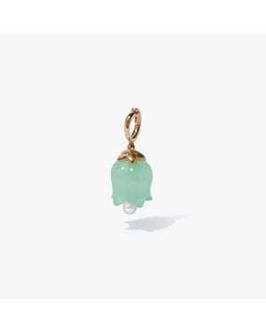 Annoushka Tulips 18ct Yellow Gold Jade Charm Pendant - Green
