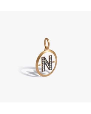 Annoushka Initials N Pendant - Metallic