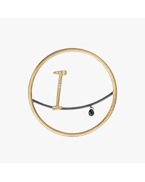 Annoushka Hoopla 18Ct Diamond I Pendant Drop - Metallic