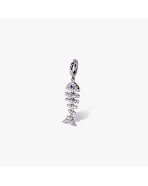 Annoushka Fish Bones Charm Pendant - White