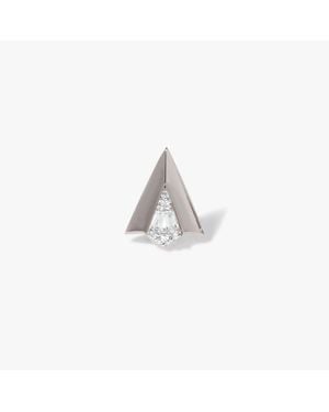 Annoushka Flight 18ct White Gold Diamond Arrow Stud Earring