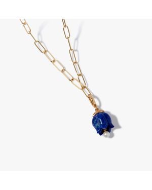 Annoushka Tulips 18ct Yellow Gold Lapis Lazuli Necklace - Blue