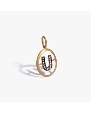 Annoushka Initials U Pendant - Metallic