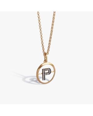Annoushka Initial P Necklace - Metallic