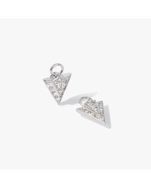 Annoushka Flight 18ct White Gold Diamond Arrow Earring Drops