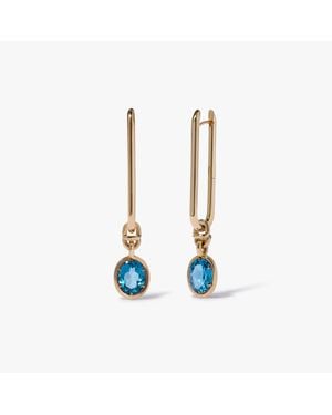 Annoushka Knuckle Topaz Long Earrings - Blue