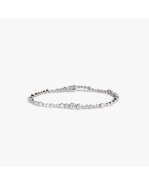 Annoushka Whoopsie Daisy 18ct White Gold Diamond Tennis Bracelet - Metallic