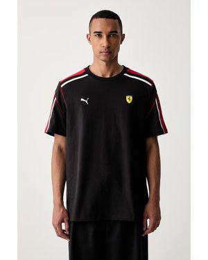 PUMA T-Shirt Da Uomo Con Cotone Ferrari - Nero