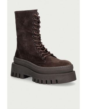 Steve Madden Stivali Alla Caviglia Sulla Banchina Da Donna - Marrone