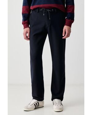 Guess Pantaloni Chinos Da Uomo Con Lana Norris - Blu