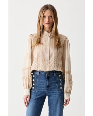 ViCOLO Camicia Da Donna Con Lyocell - Blu