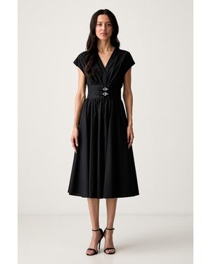 Morgan Vestito Svasato - Nero