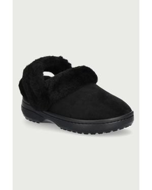 Crocs™ Ciabatte Classic Unfurgettable Suede Clog - Nero