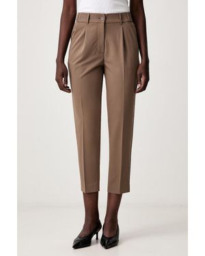 Sisley Pantaloni Da Donna Con Viscosa - Neutro
