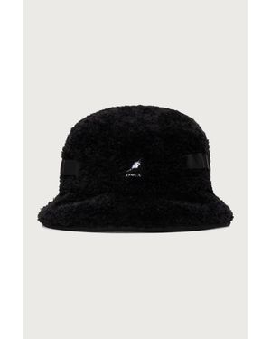 Kangol Bucket Hat Faux Shearling Utility - Nero