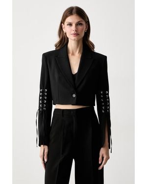 Pinko Giacca Da Donna Con Lana - Nero