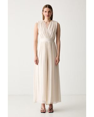 Haveone Tuta Da Donna Con Seta - Neutro