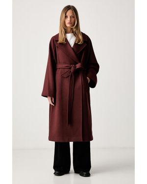 HUGO Cappotto Da Donna Con Lana Makira-1 - Rosso