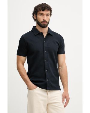 Lindbergh Camicia Da Uomo Con Cotone - Blu