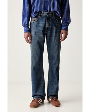 MSGM Jeans Straight Da Uomo - Blu