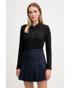 Lacoste Camicia A Maniche Lunghe - Nero