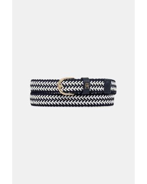 Tommy Hilfiger Cintura Intrecciata Da Donna - Nero
