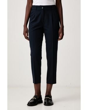 Sisley Pantaloni Da Donna Con Viscosa - Blu