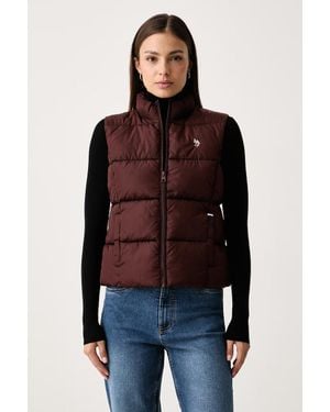 U.S. POLO ASSN. Gilet Da Donna Lightweight Puffer Gilet - Rosso