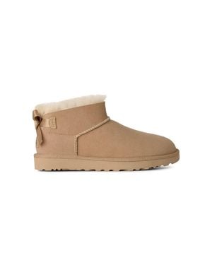 UGG W Ultra Mini Bailey Bow Stivali Da Neve Da Donna - Neutro