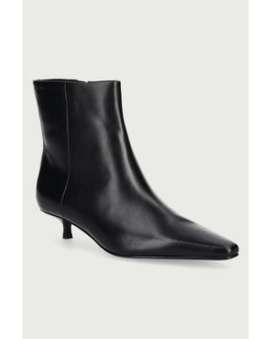 Calvin Klein Stivali Alla Caviglia Da Donna - Nero