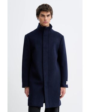 Calvin Klein Cappotto Con Lana - Blu