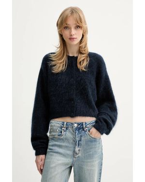 Gestuz Cardigan Con Lana - Blu