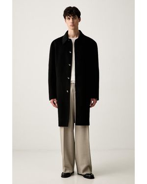 Nanushka Cappotto Da Uomo Con Lana Janno - Nero