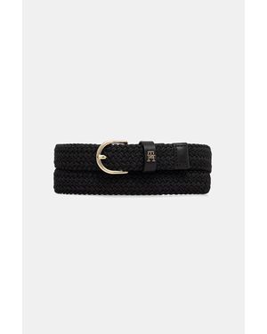 Tommy Hilfiger Cintura Intrecciata Da Donna - Nero