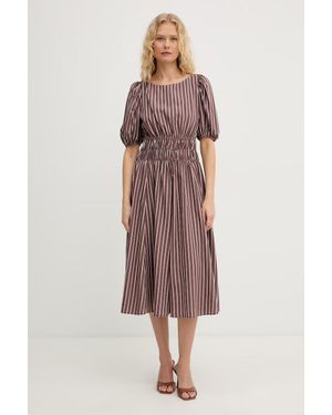 Pinko Vestito D'Estate Con Viscosa - Marrone