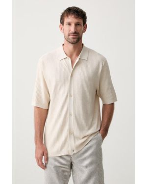 Lindbergh Camicia Da Uomo Con Viscosa - Neutro