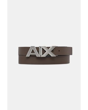 ARMANI EXCHANGE Cintura Reversibile Da Uomo - Marrone
